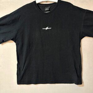 Sua Moment Claw Marks Graphic Black T-Shirt , Size XL